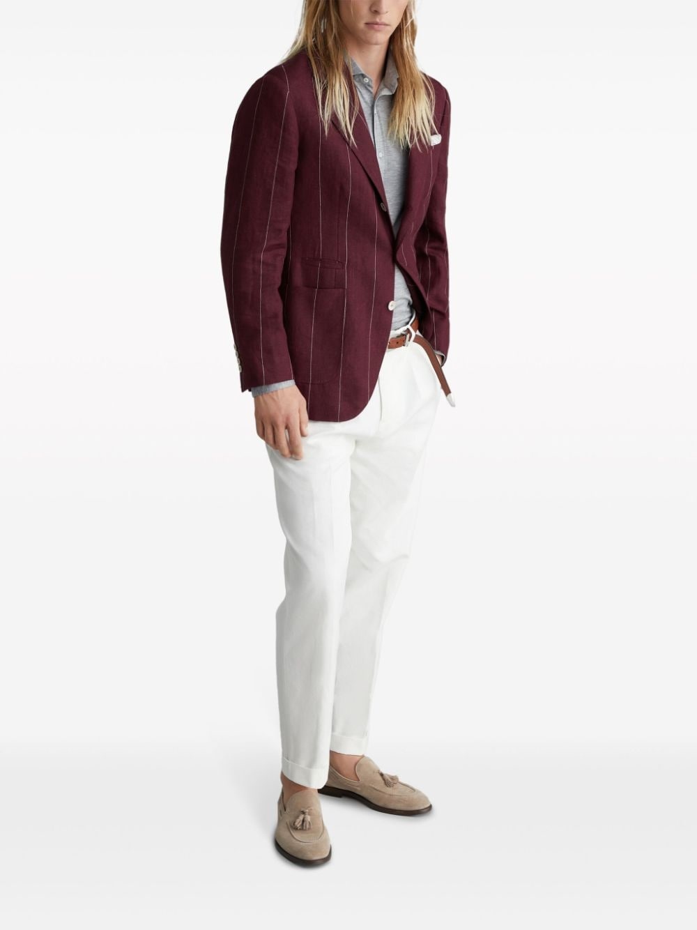 silk-cotton button-up shirt - 2