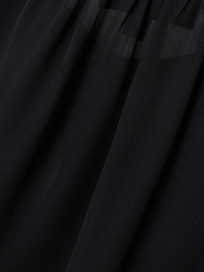 Acadia silk-chiffon blouse Black 5