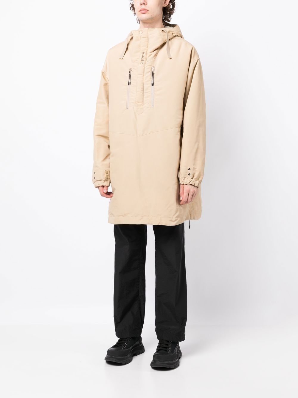 HALF ZIP-UP PADDED COAT - 2