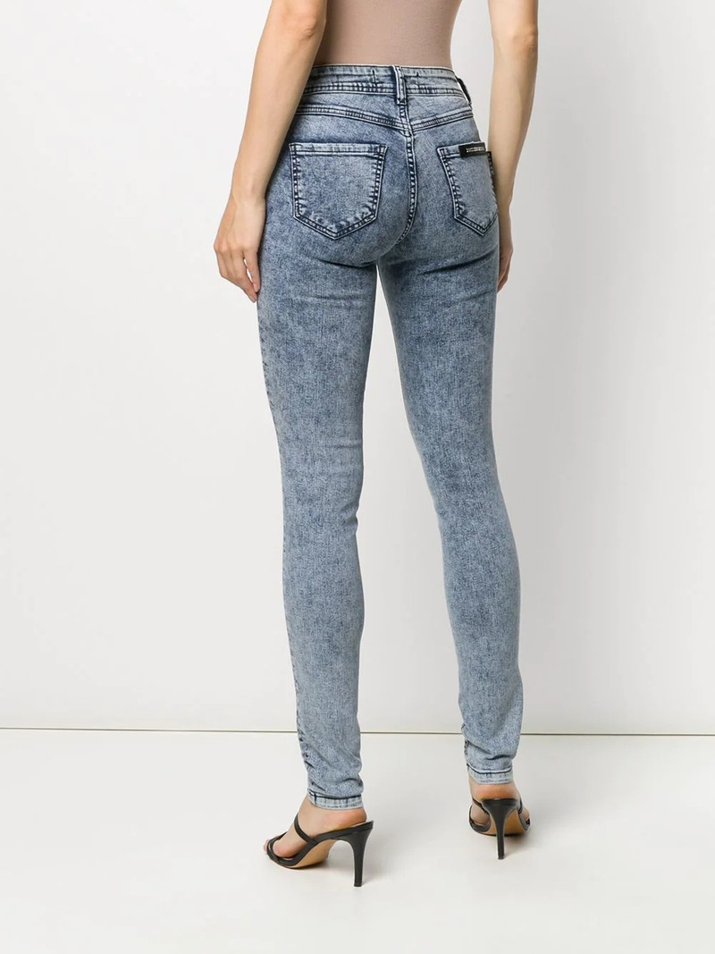 acid wash denim leggings 4