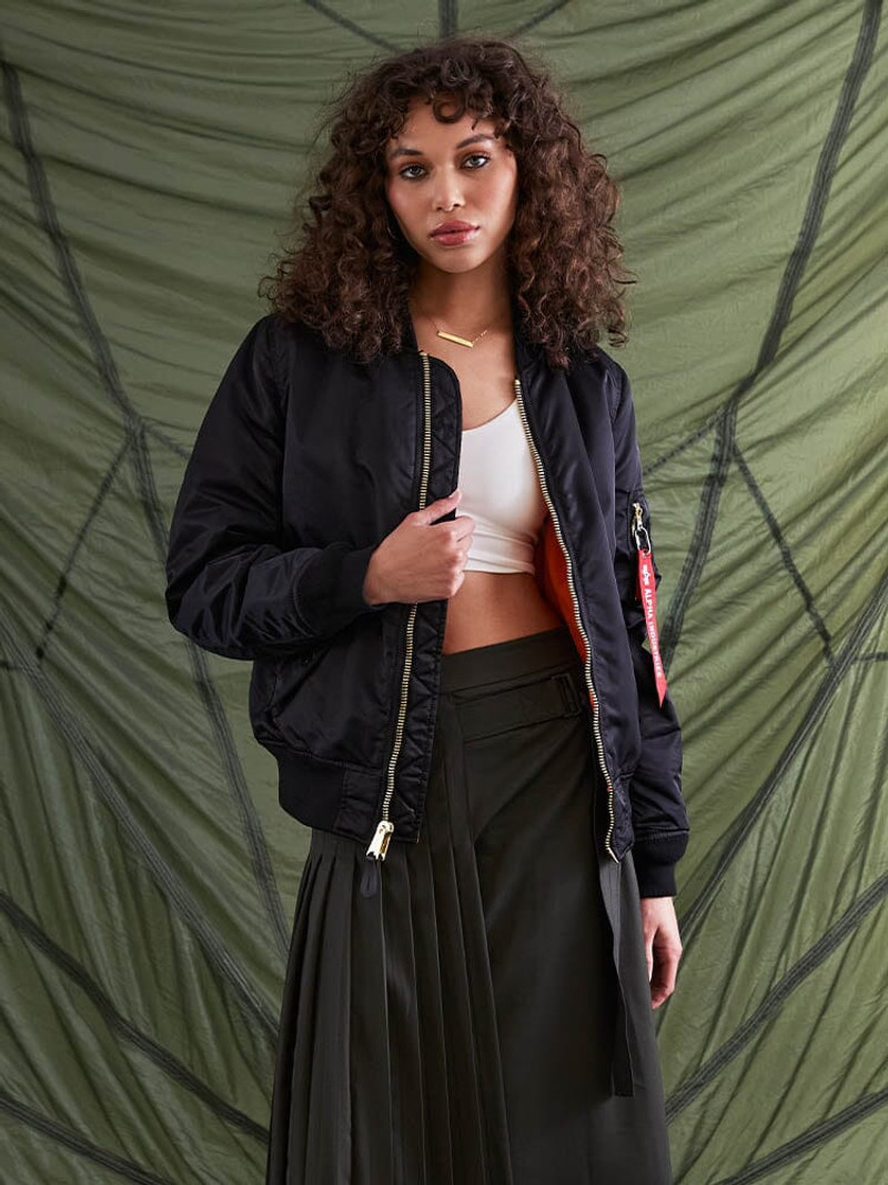 ALPHA INDUSTRIES MA-1 BOMBER JACKET WOMENS outlook