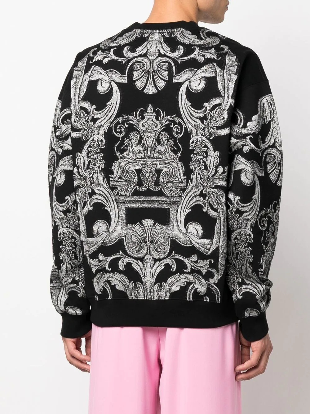 Barocco-print sweatshirt - 4