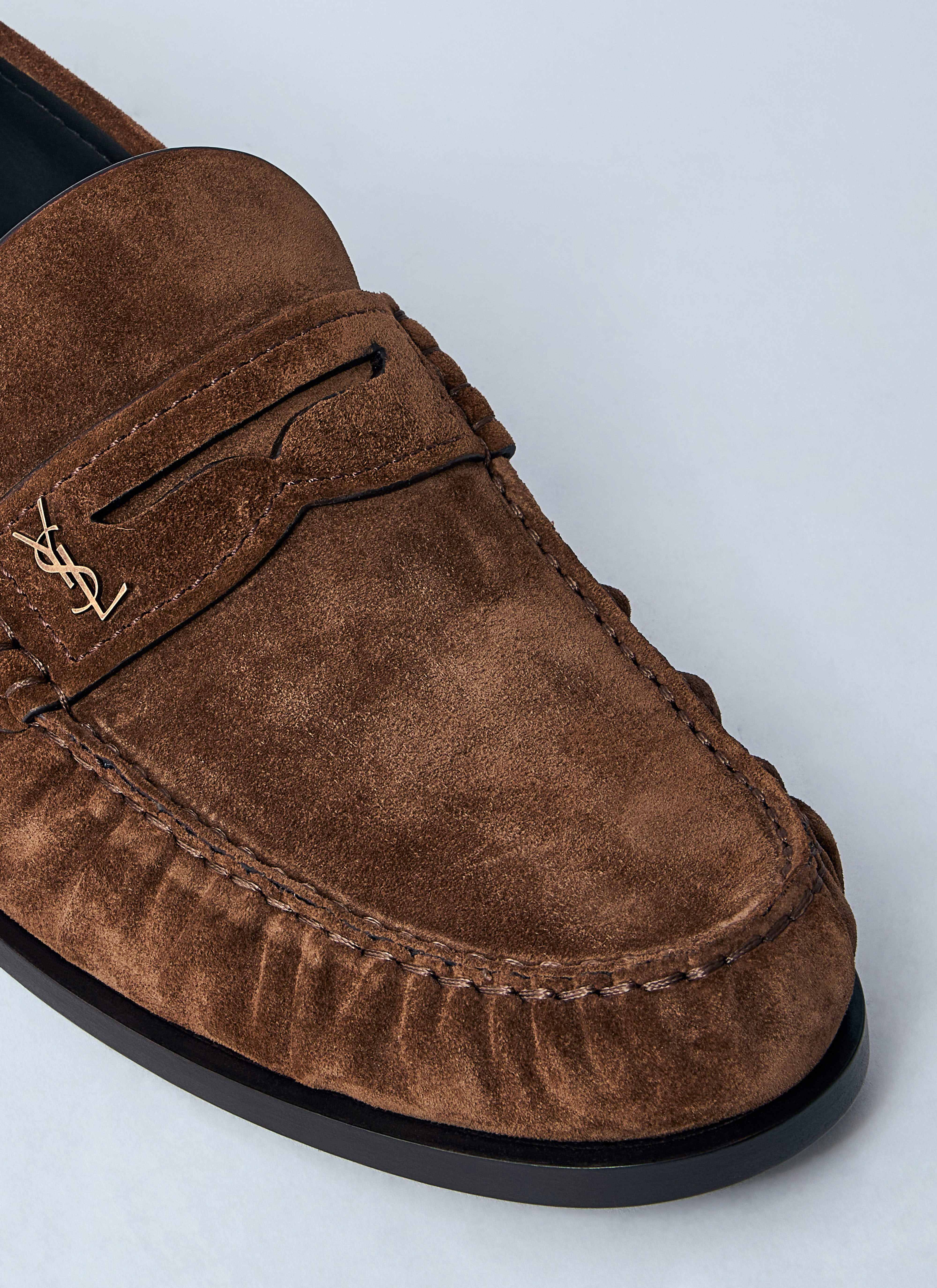 Saint Laurent Men Laurent Suede Loafers - 3