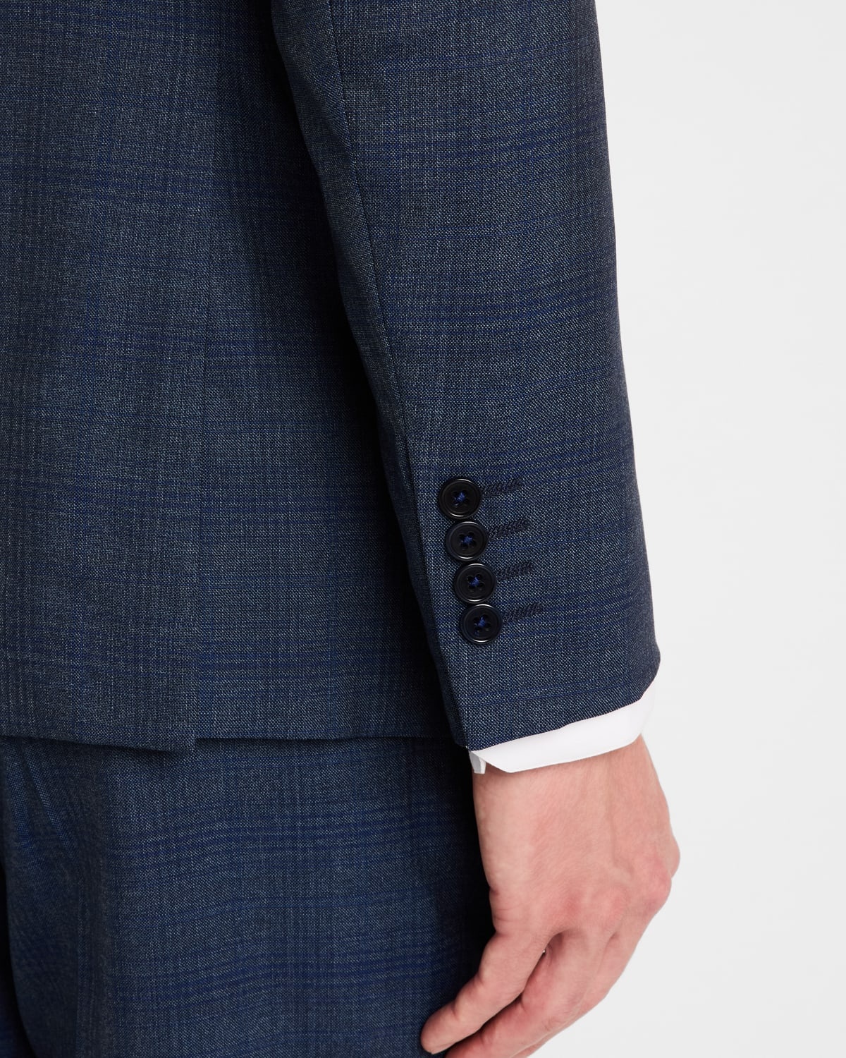 Men's 130s Wool Plaid Suit - 9