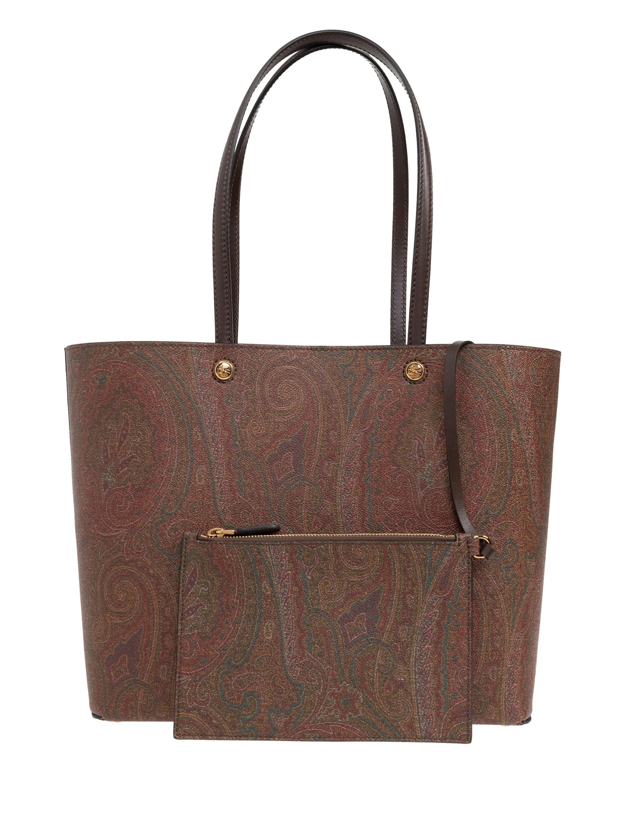 Large Paisley Jacquard Shopper Tote Bag - 2