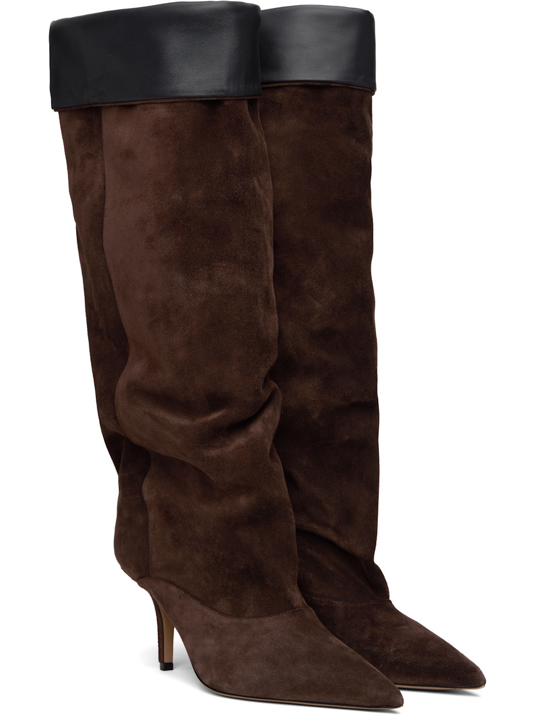 Brown Ines Reverse Midcalf 75 Tall Boots - 4