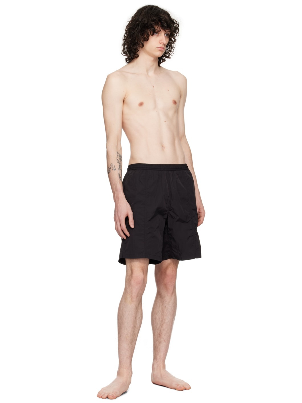 Black Drawstring Swim Shorts - 4