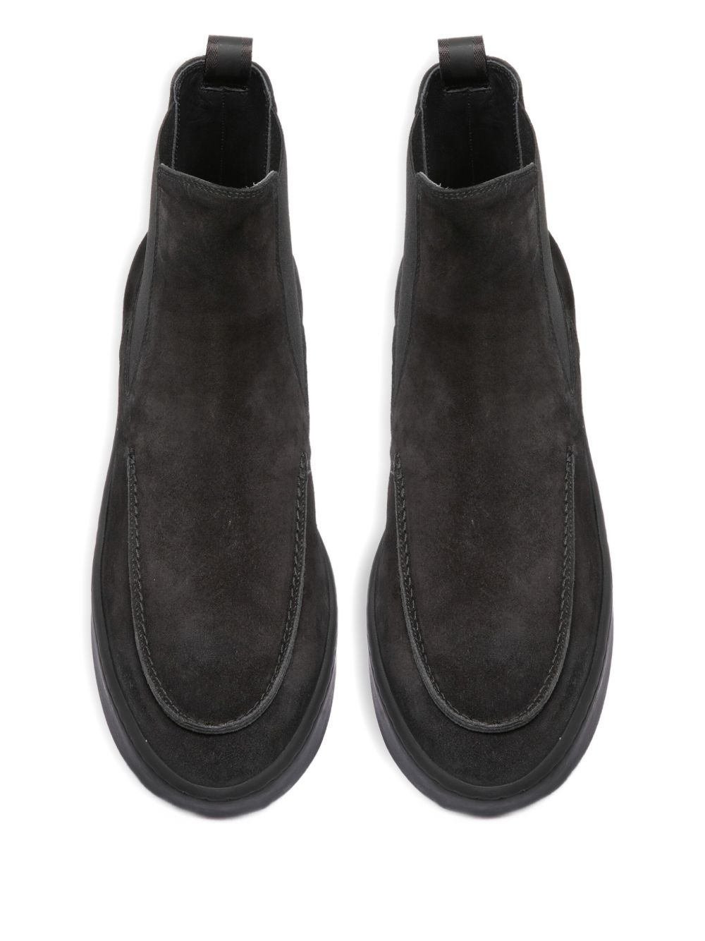 elastic-panel suede boots - 3