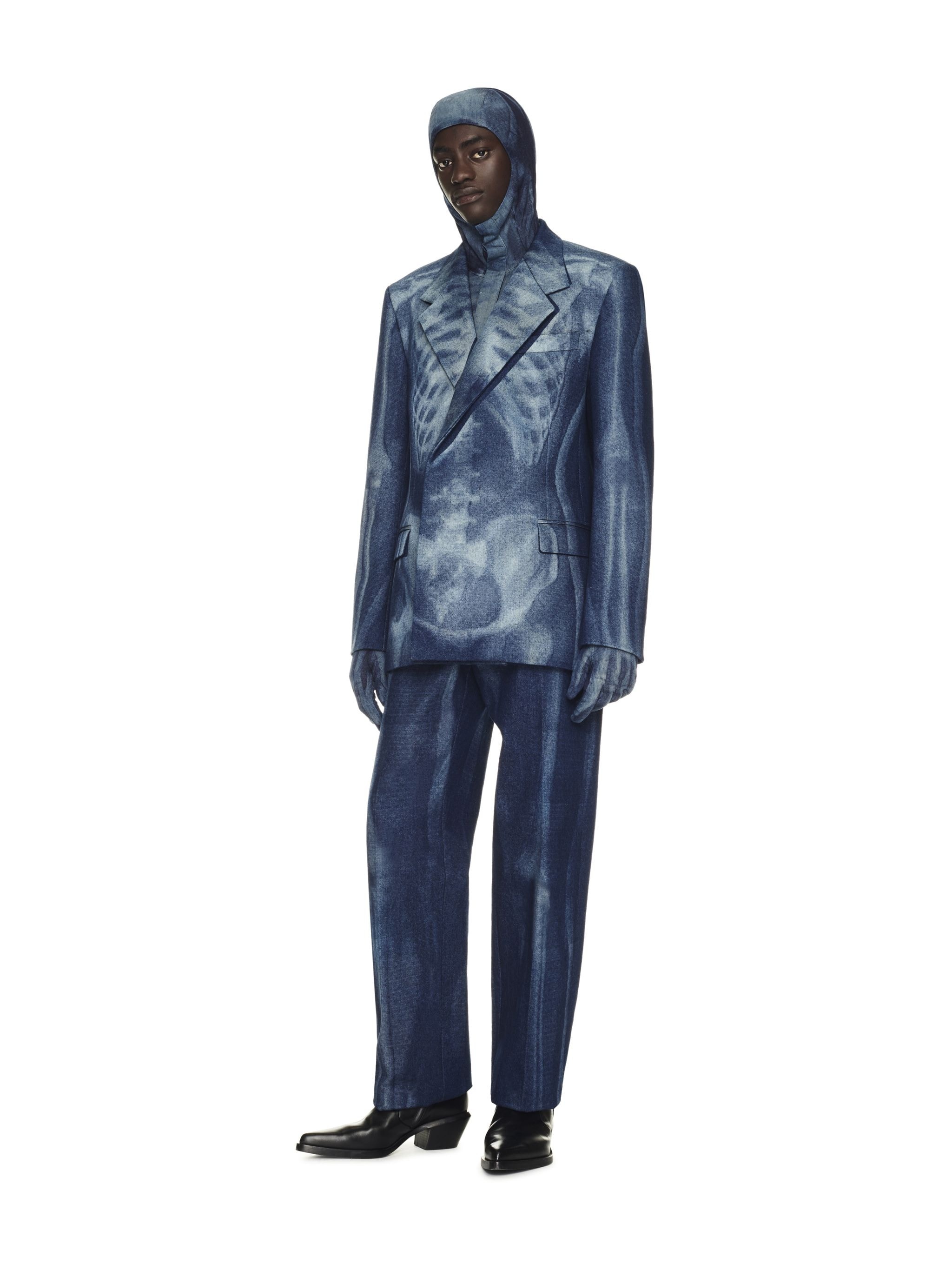 Body Scan Relax Denim Double Jacket - 3
