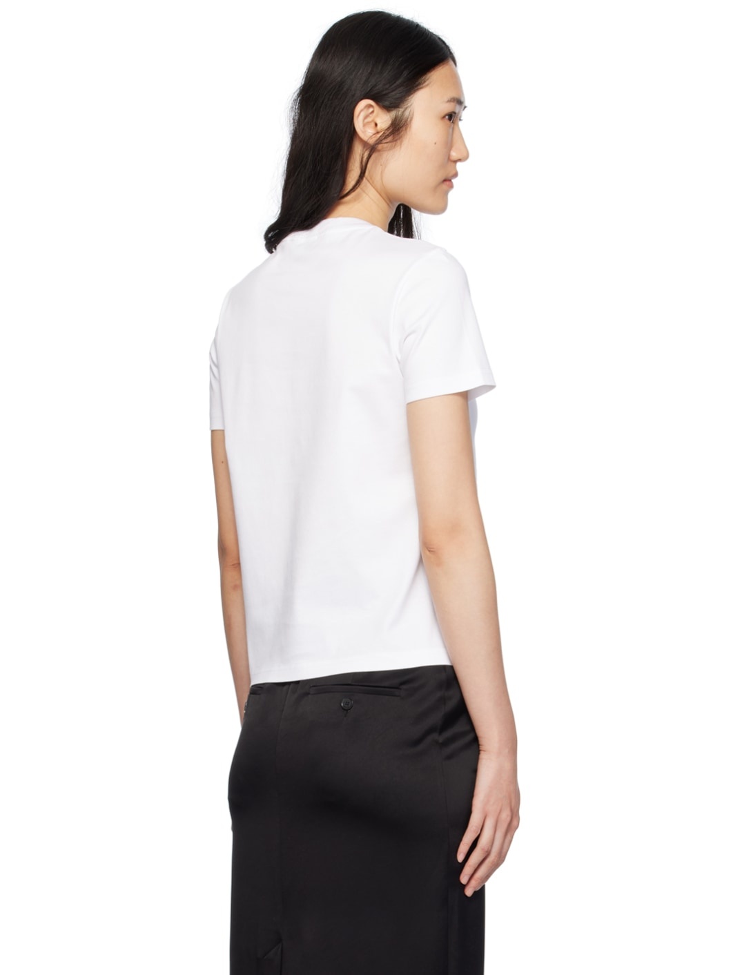 White Embroidered T-Shirt - 3