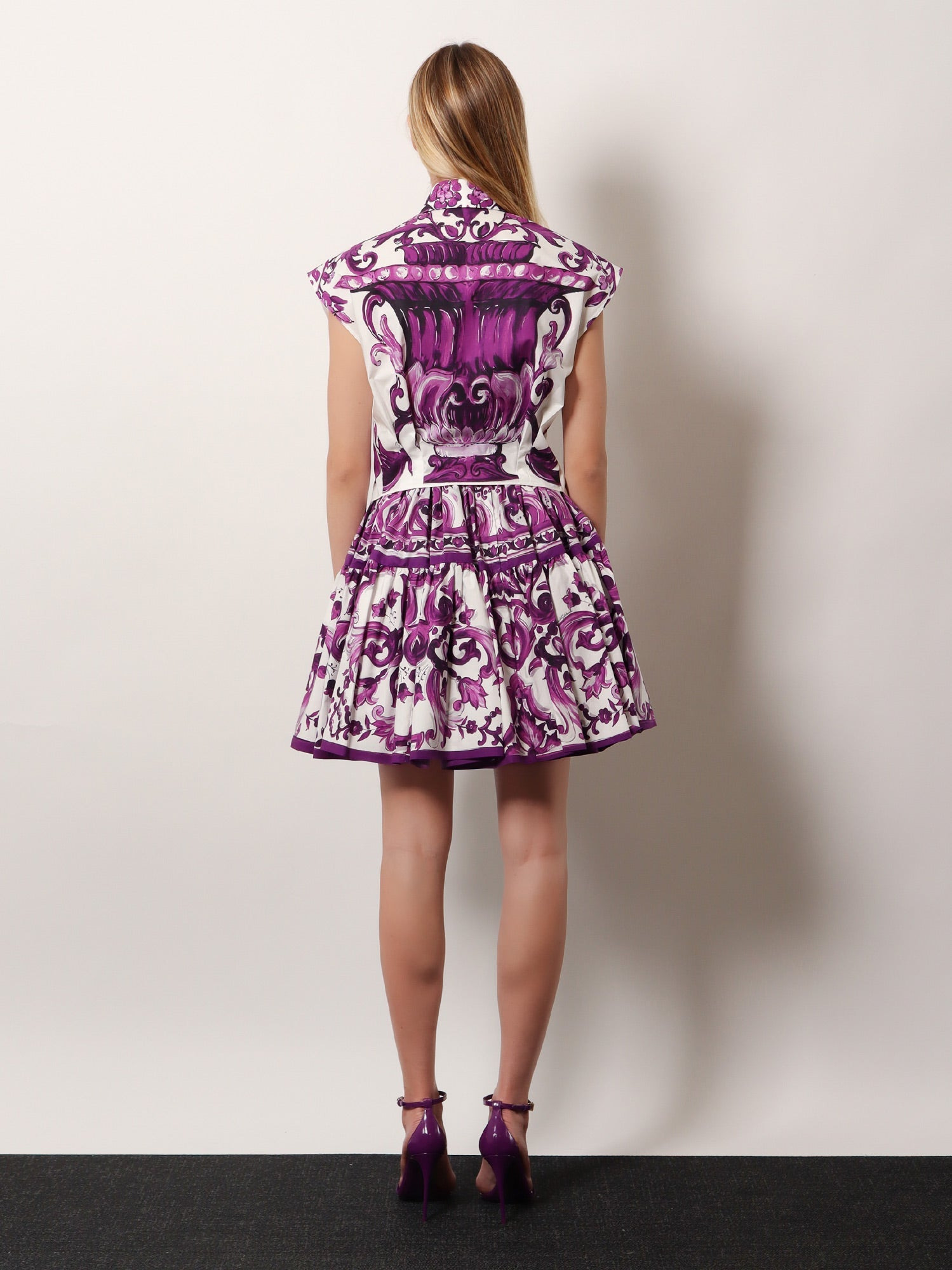 Dolce & Gabbana Cotton Shirt With Maiolica Print - 3