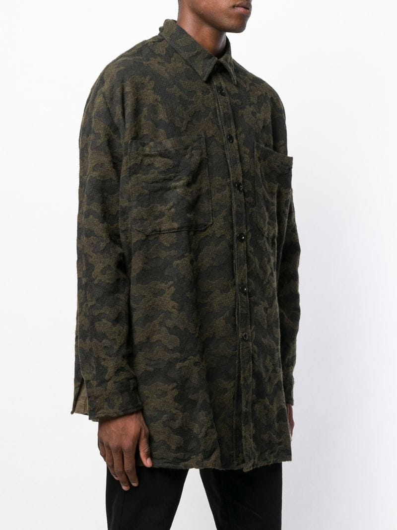 camouflage print shirt - 3