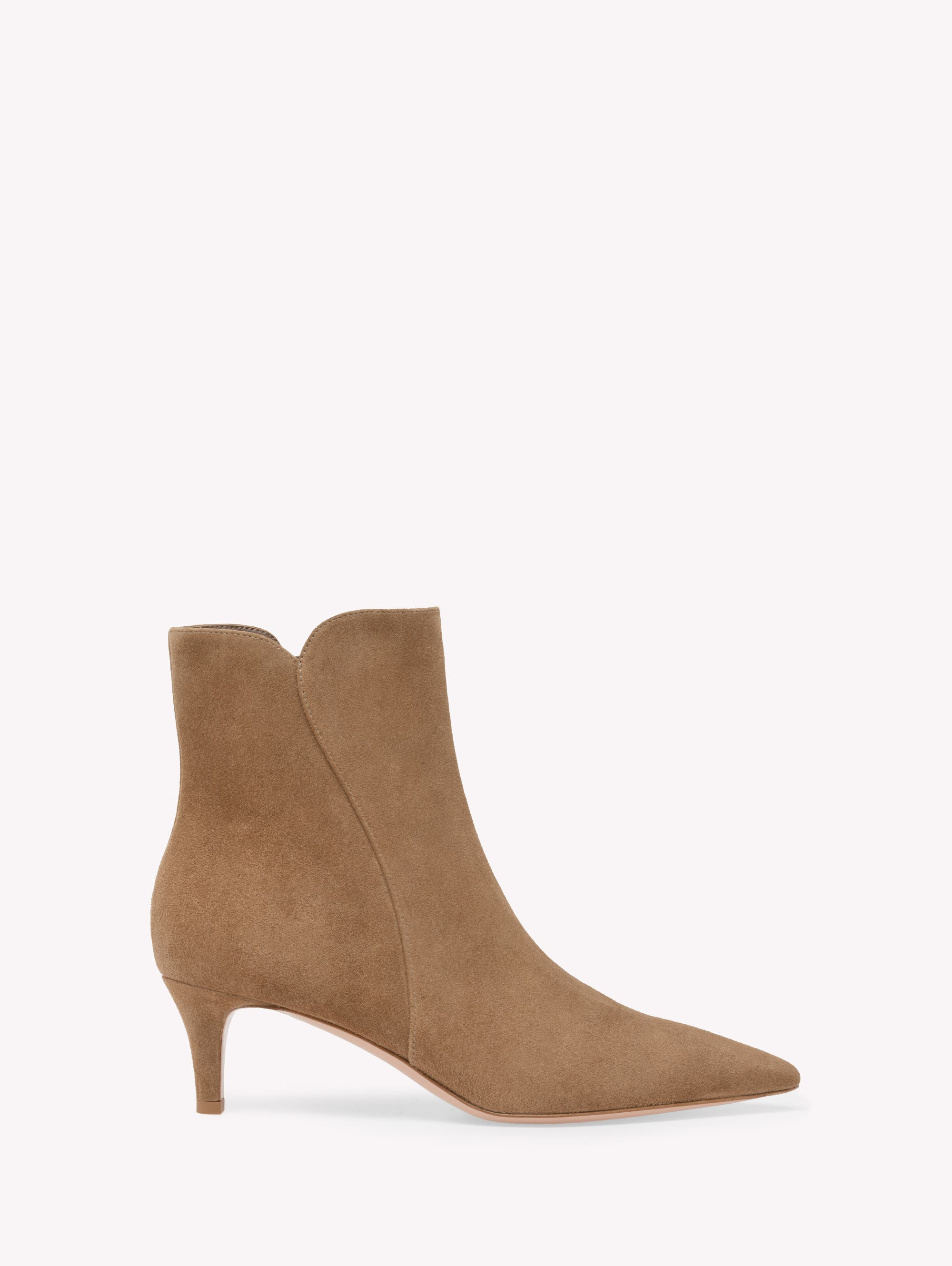 Gianvito Rossi Levy 55 Booties in Brown Suede at Nordstrom - 1