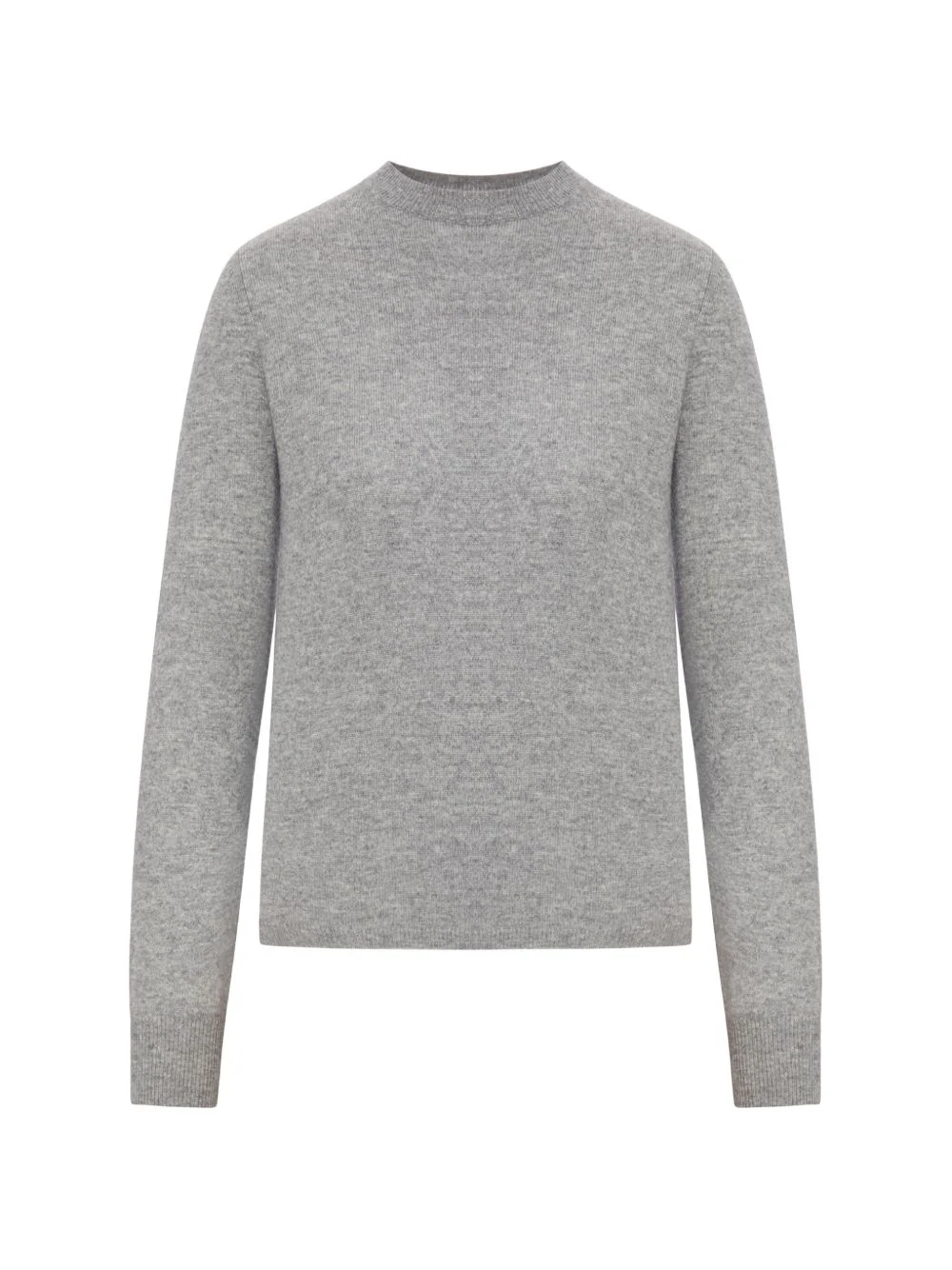 crew-neck wool fine-knit top - 1