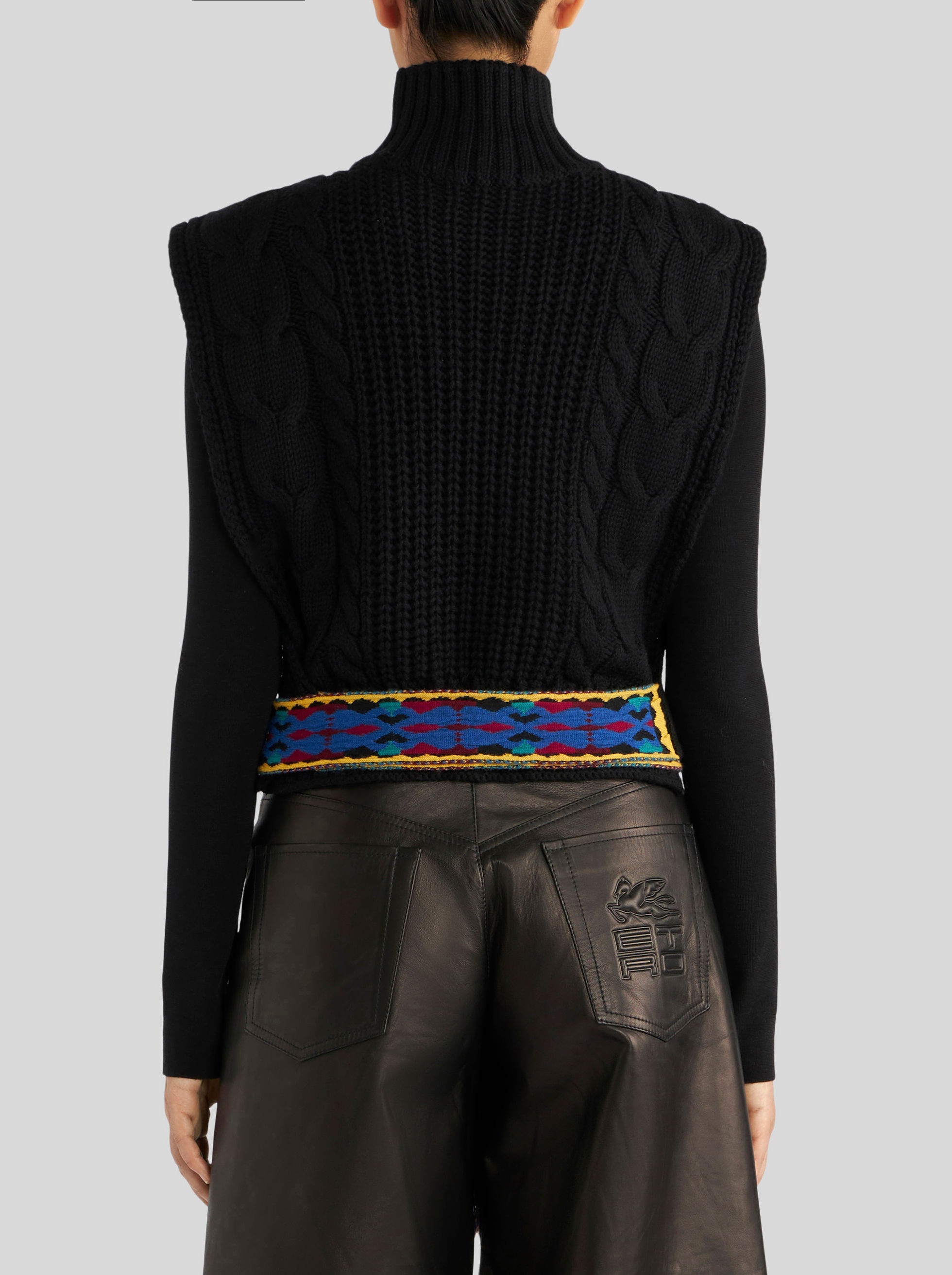 JERSEY DICKEY WITH JACQUARD BELT - 4