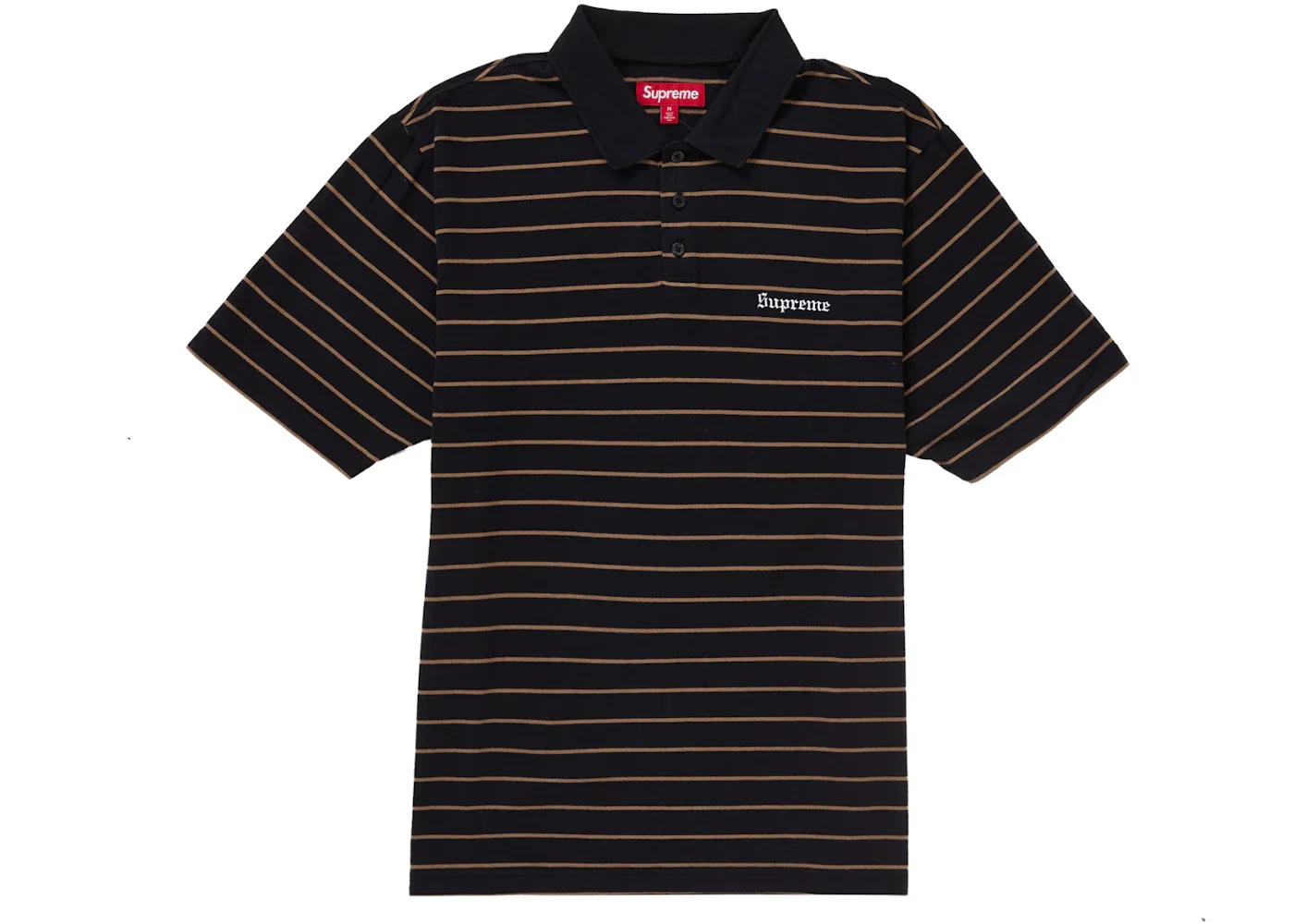 Supreme Supreme Melvins Stripe S S Polo Black | REVERSIBLE