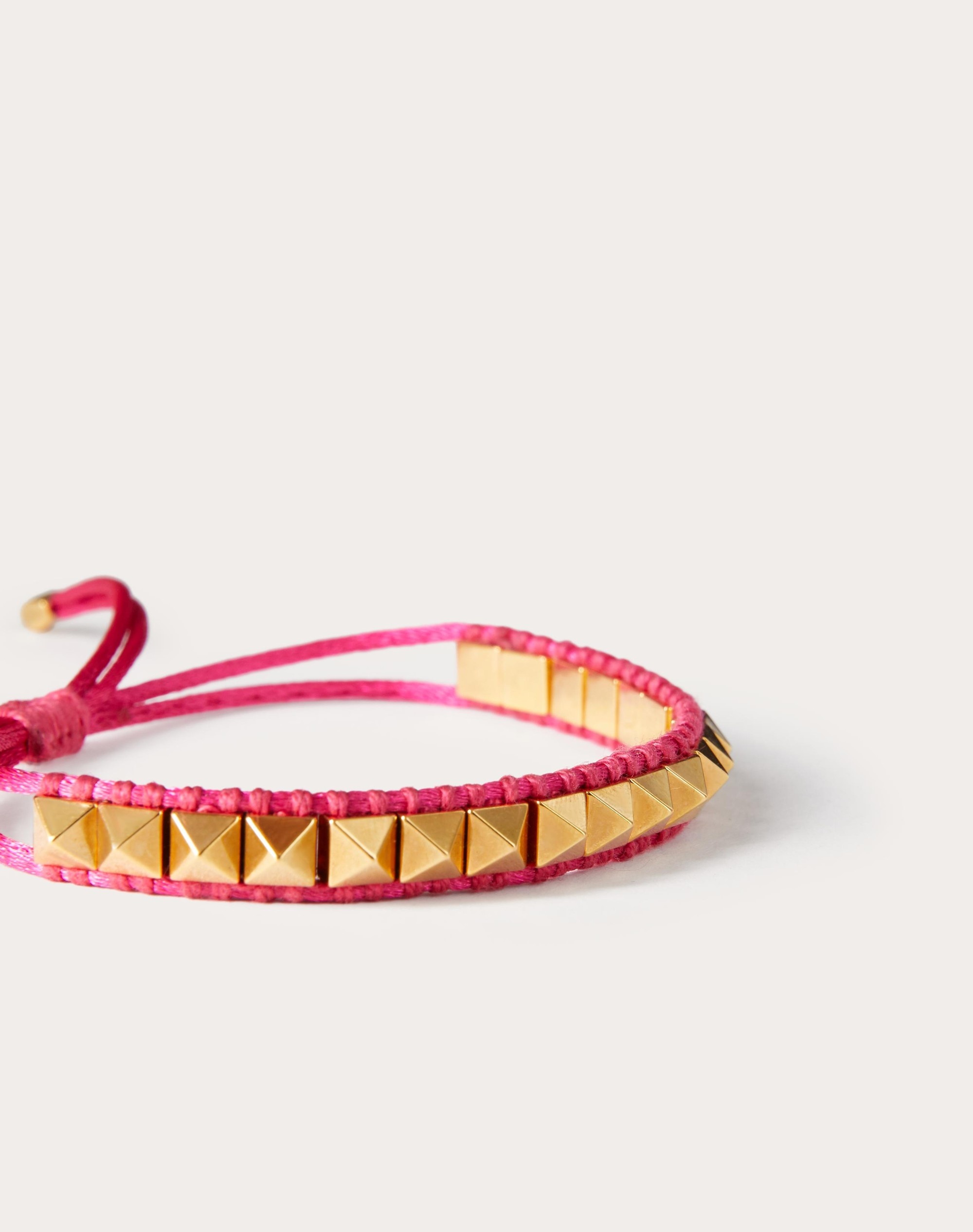 VALENTINO COLOR SIGNS BRACELET IN COTTON AND METAL - 2