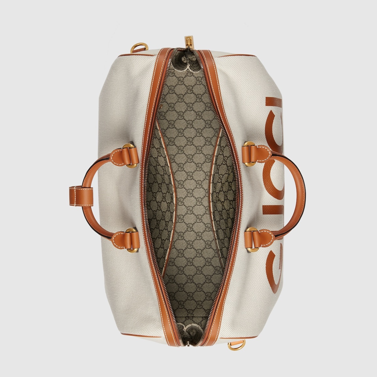 Large duffle bag with Gucci print - 8