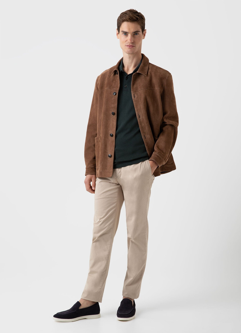 Sunspel Suede Twin Pocket Jacket outlook