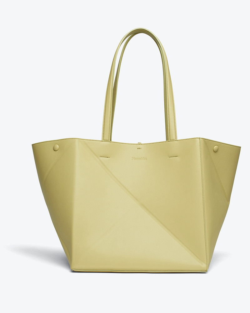 THE ORIGAMI TOTE - Alt-nappa tote - Lime 1