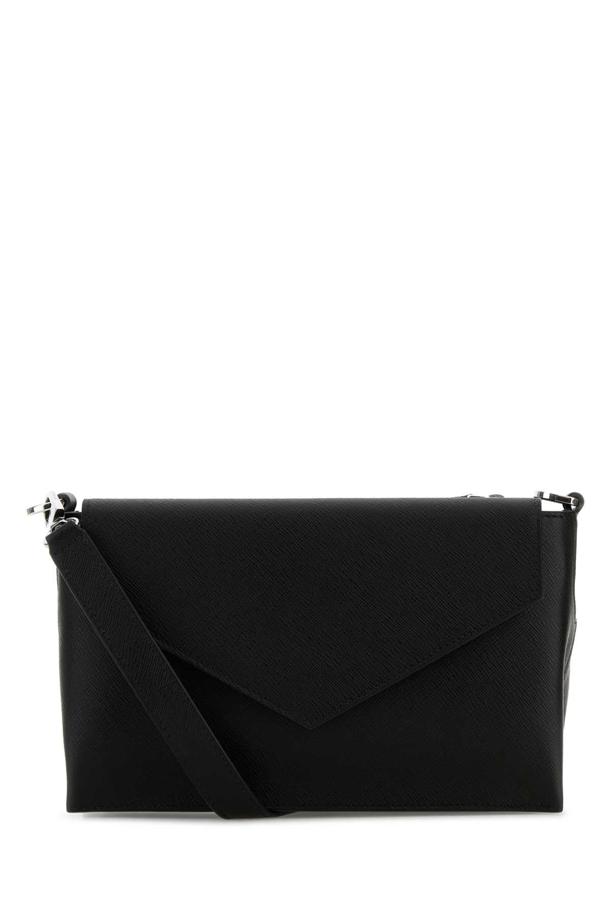 Montblanc Men Black Leather Crossbody Bag - 3