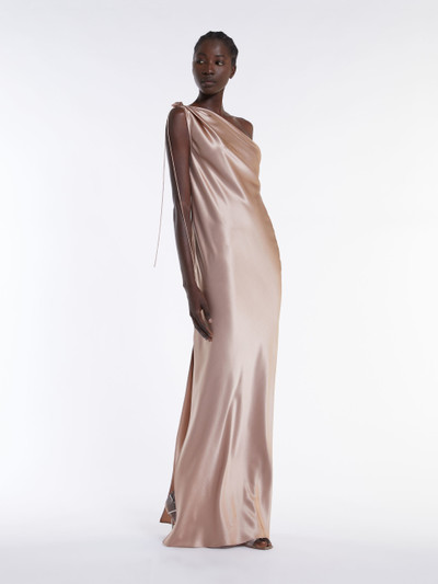 Max Mara OPERA One-shoulder dress in silk satin outlook