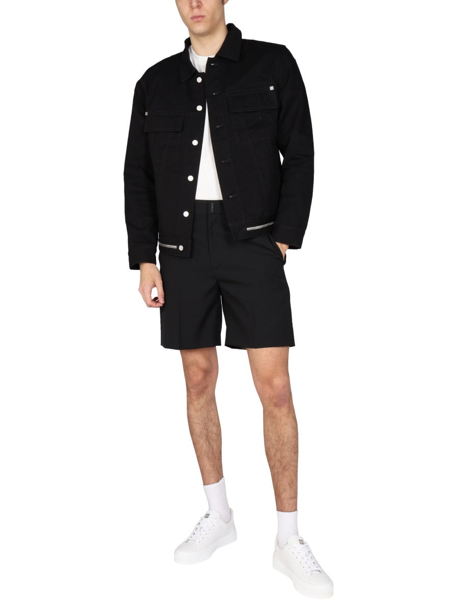 Logo Bar Bermuda Shorts - 2