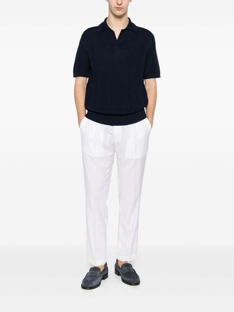 Canali V-neck textured T-shirt outlook