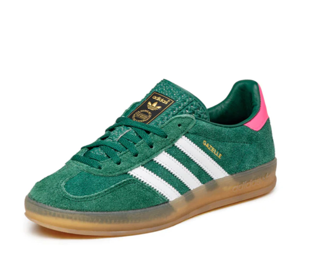 (WMNS) adidas Gazelle Indoor Shoes 'Collegiate Green Pink' IG5929 - 2