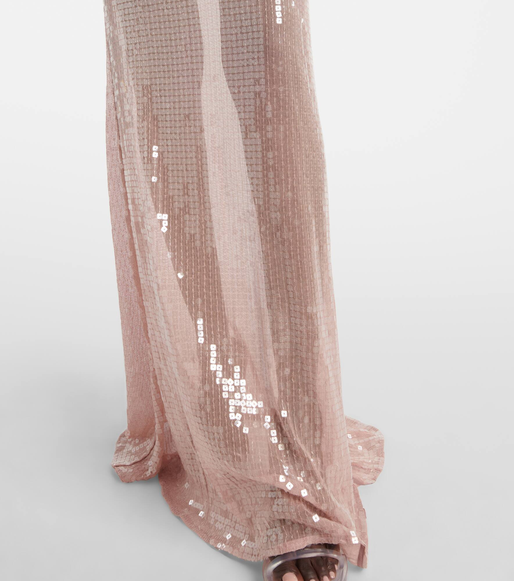 Claudie sequined sheer maxi dress - 5