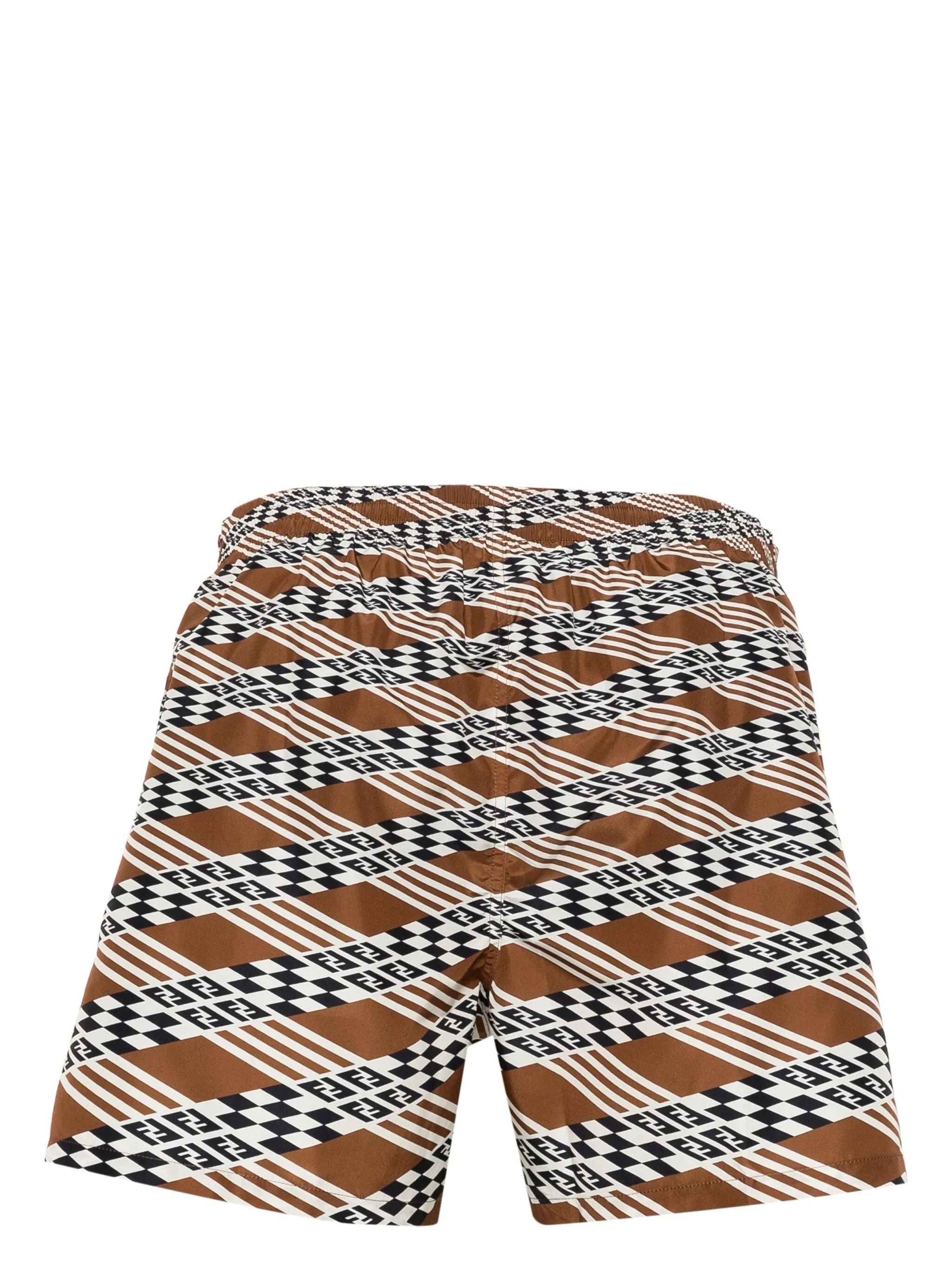 Geometric-print Swim Shorts - 3