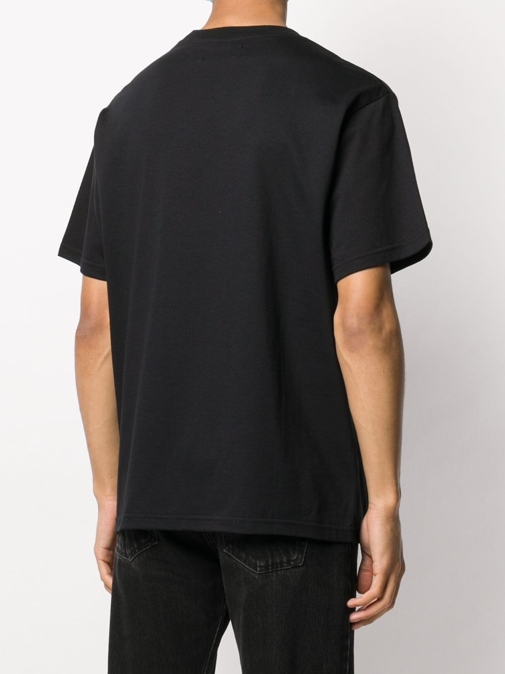 logo-embroidered short-sleeved T-shirt - 4