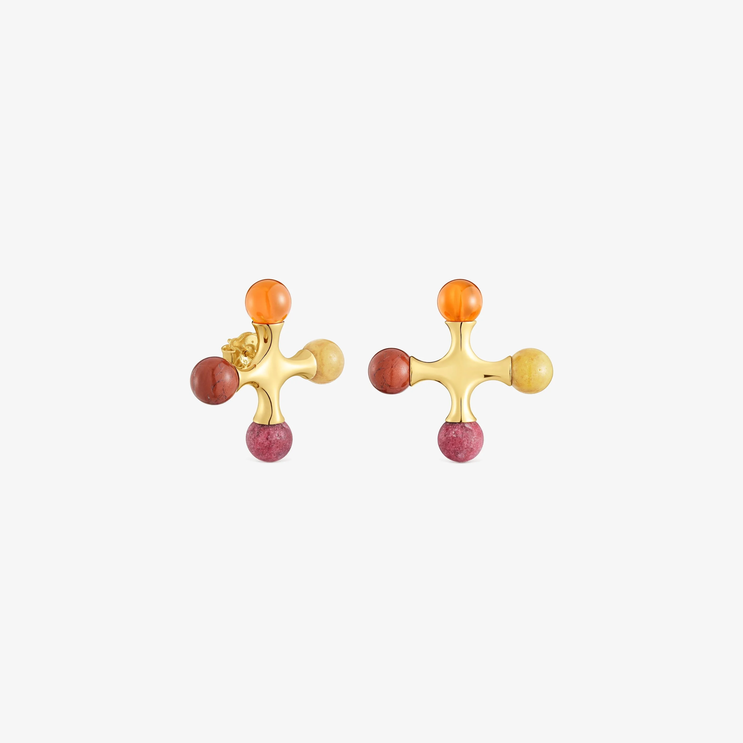 18K gold vermeil Earrings with gemstones TOUS X LEA COLOMBO - 1