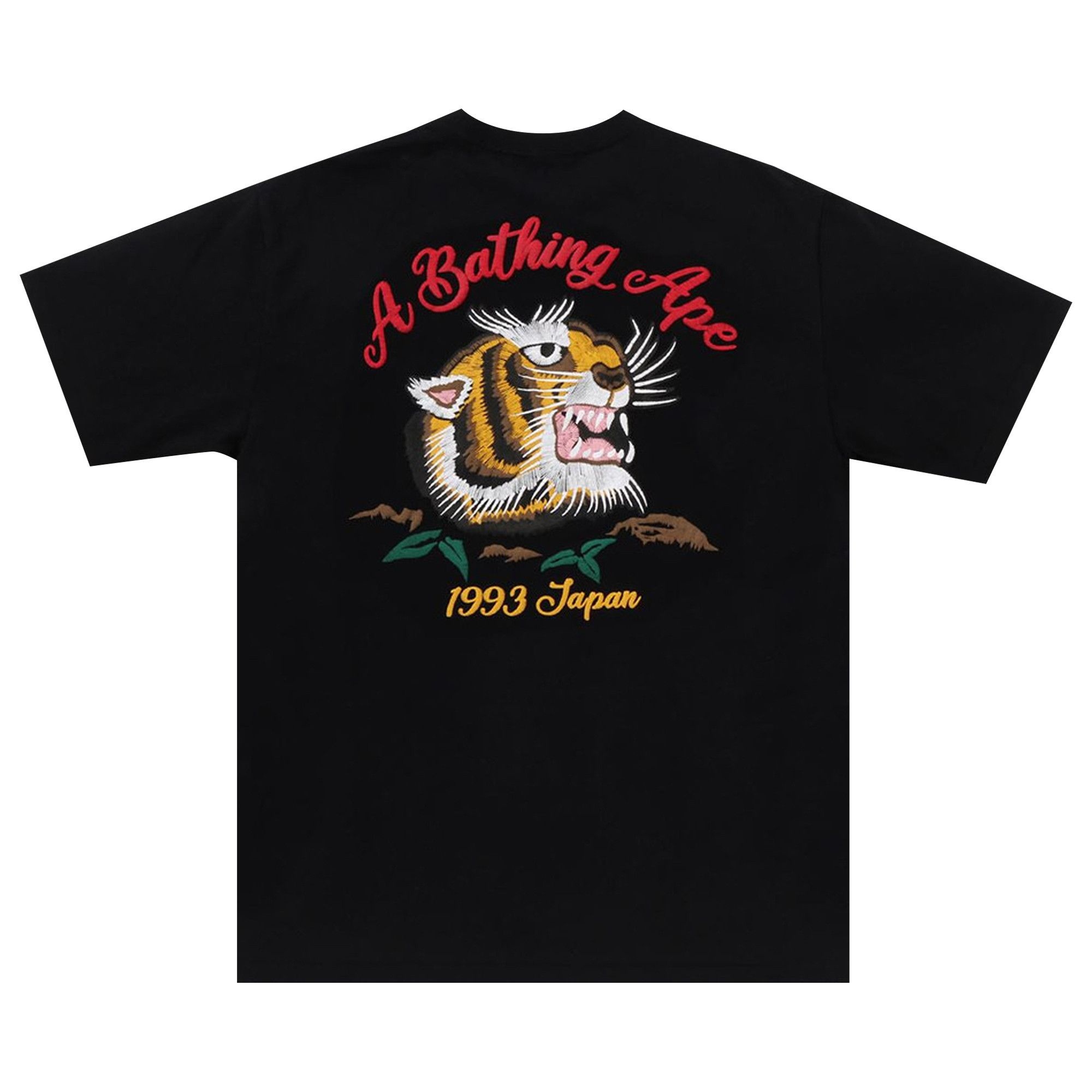 BAPE Embroidery Style Souvenir Logo Tee 'Black' - 2