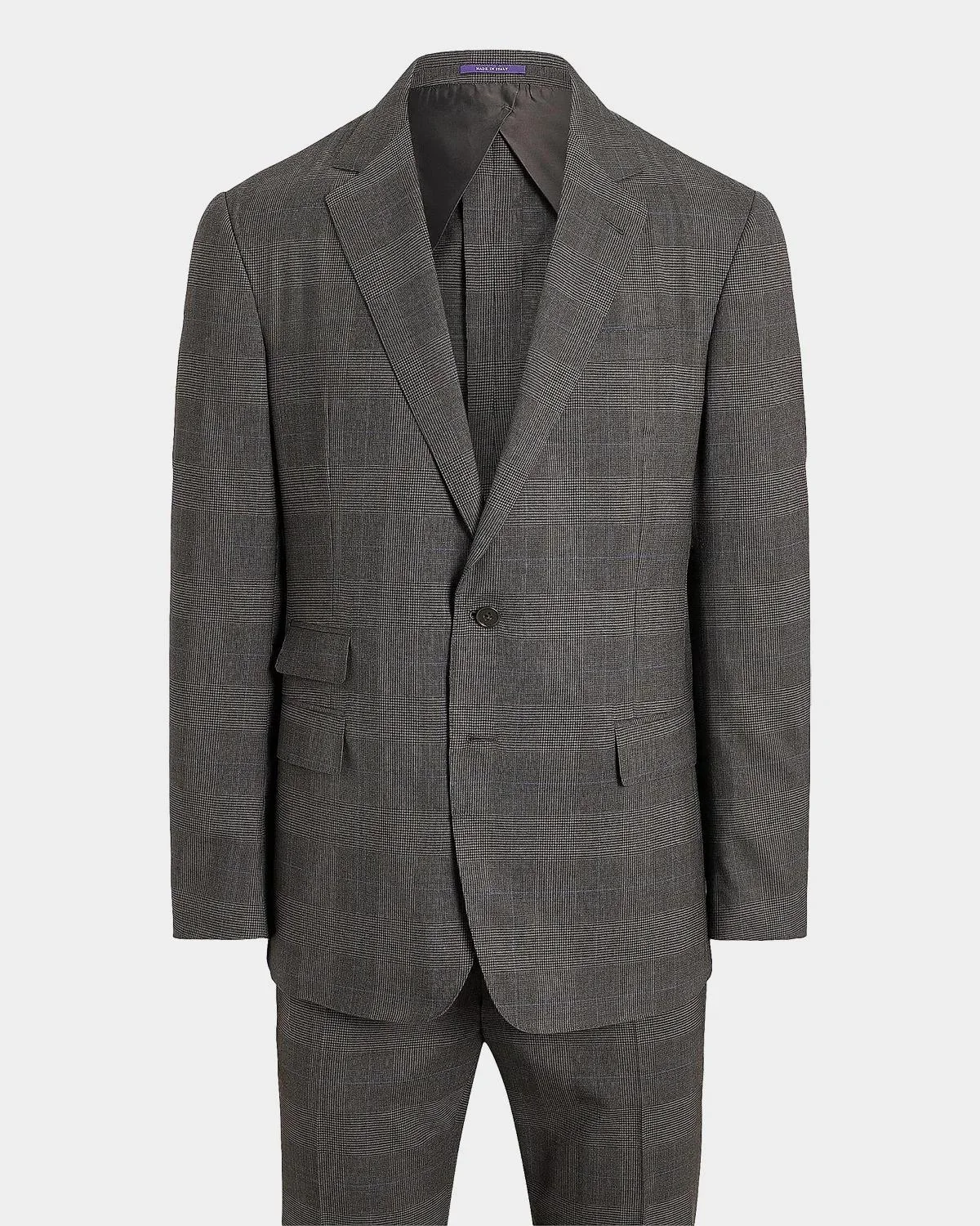 Glen Check Wool Single-Breasted Suit - 1