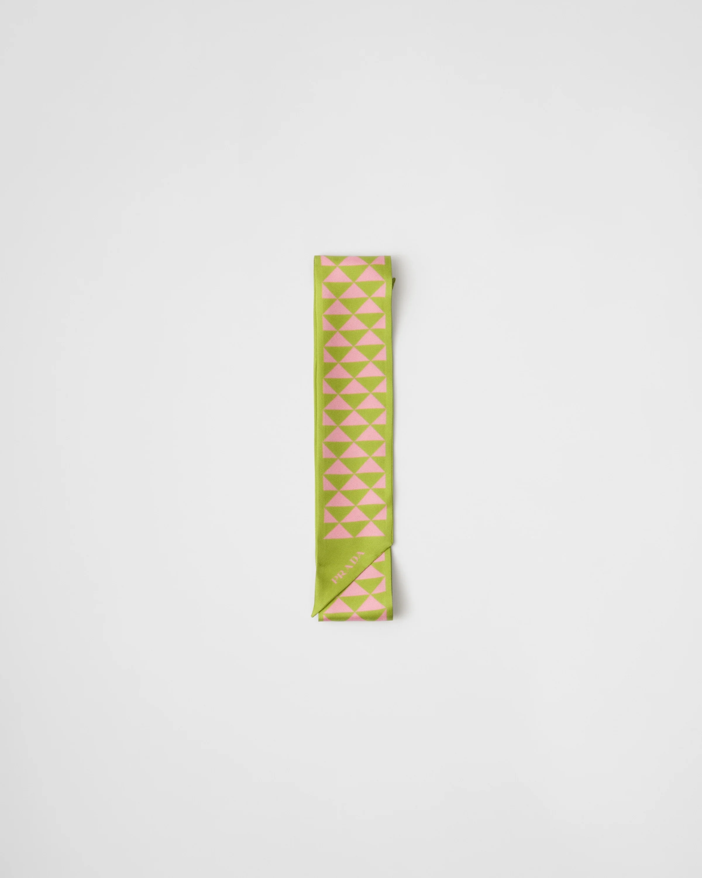 Printed silk twill scarf - 1