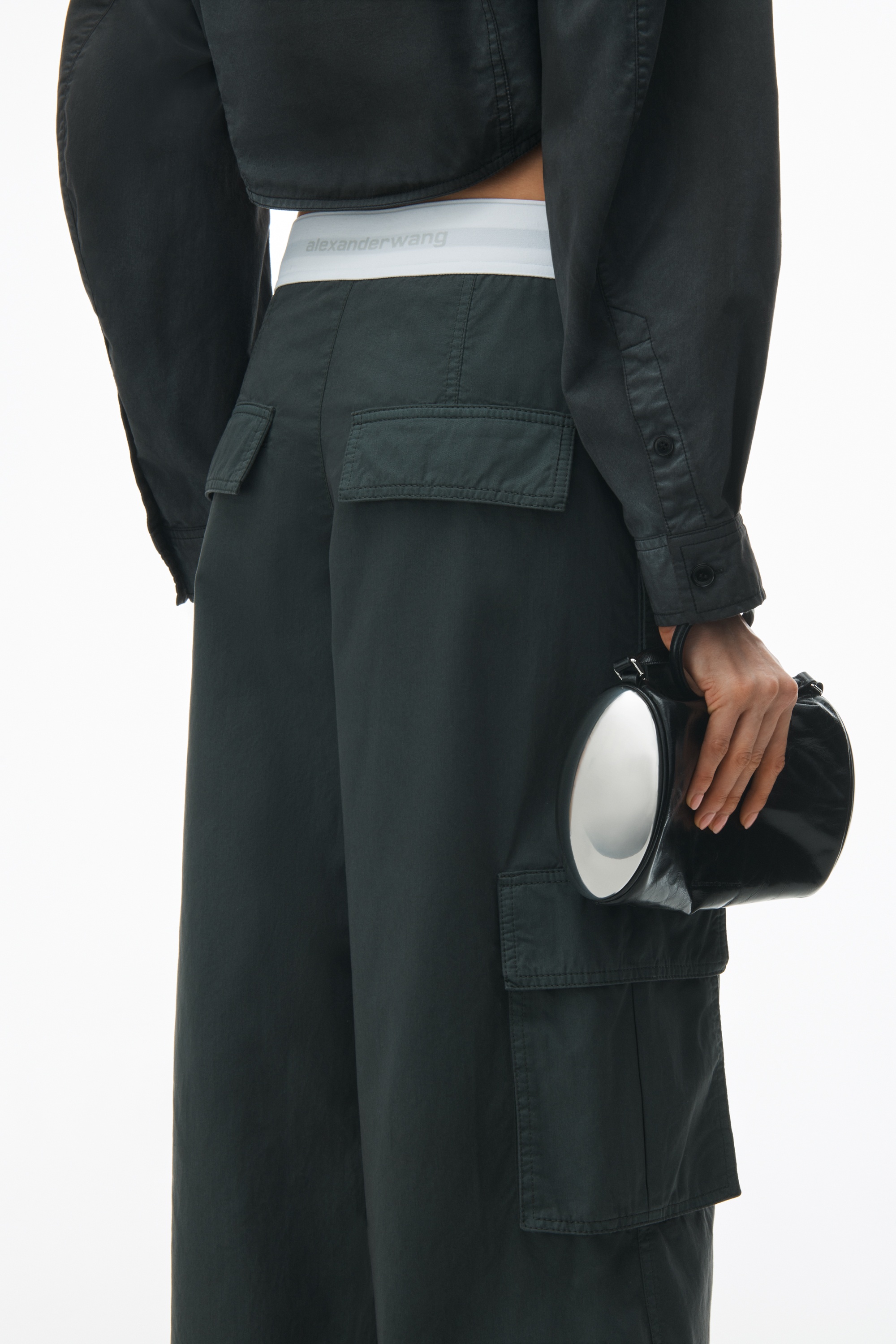 Mid-Rise Cargo Rave Pants in Cotton Twill - 5