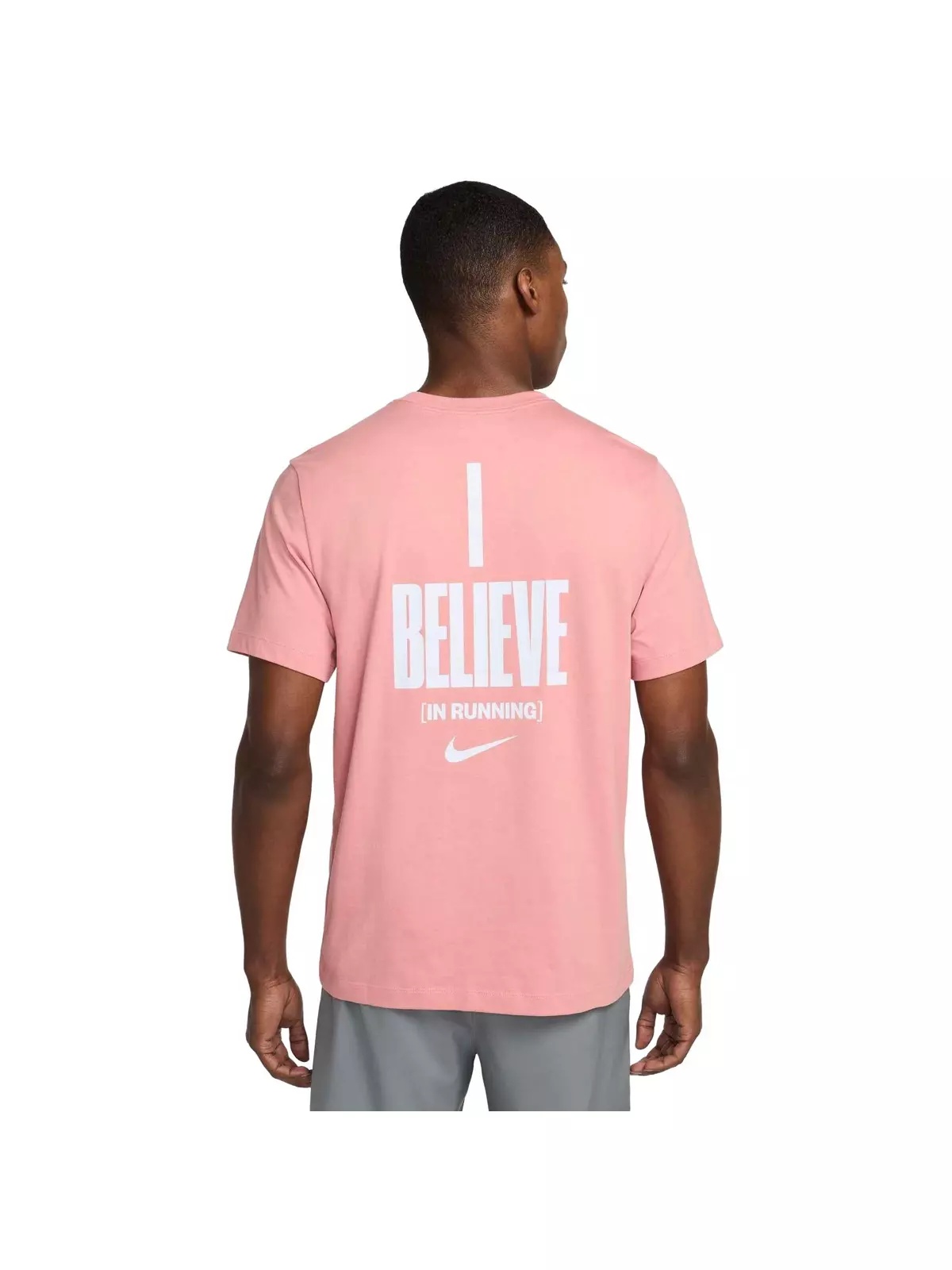 Men's IYKYK Running T-Shirt -Pink - 2