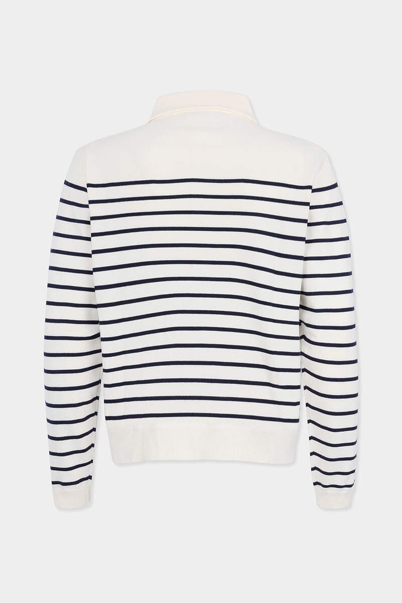 DSQUARED2 STRIPED LONG SLEEVES POLO outlook
