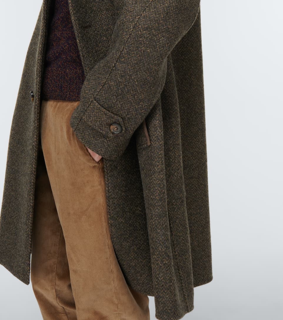 Savile cashmere-blend overcoat - 6