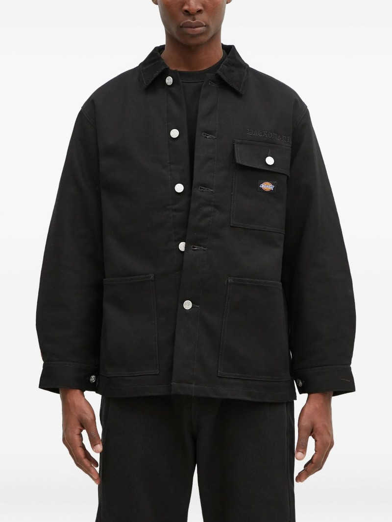 x Dickies logo-embroidered shirt jacket 1