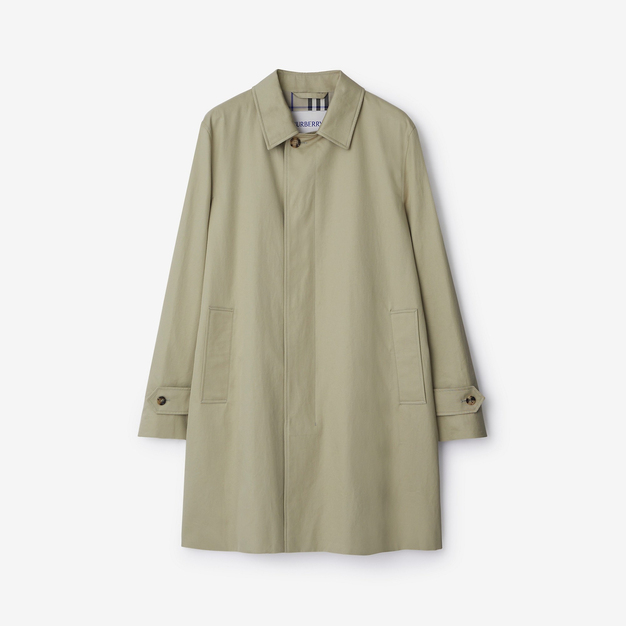 Long Gabardine Car Coat - 1