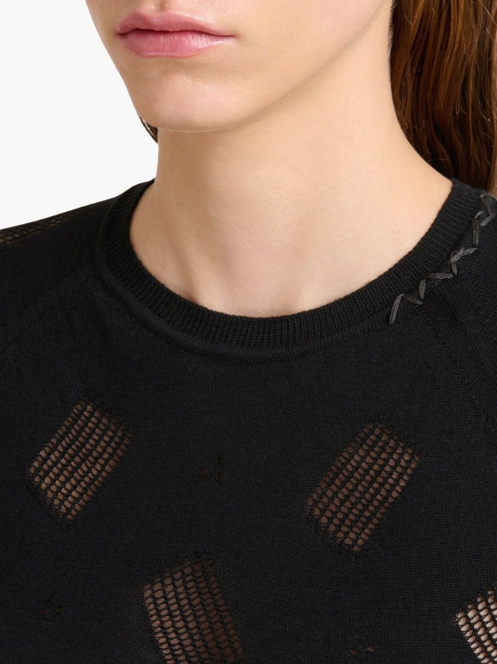 short-sleeve textured top - 5