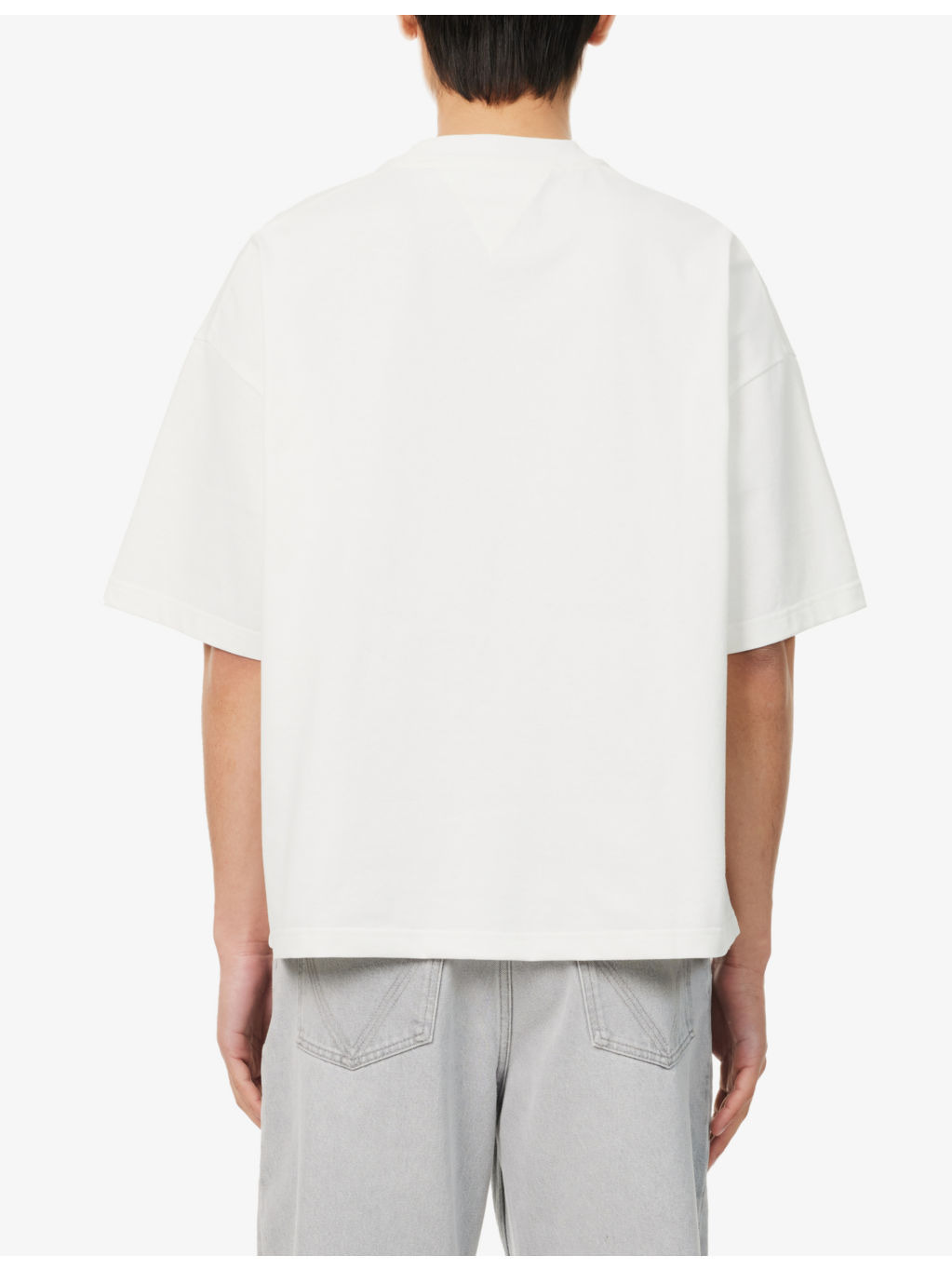 Gingham Pocket crew-neck cotton T-shirt - 4