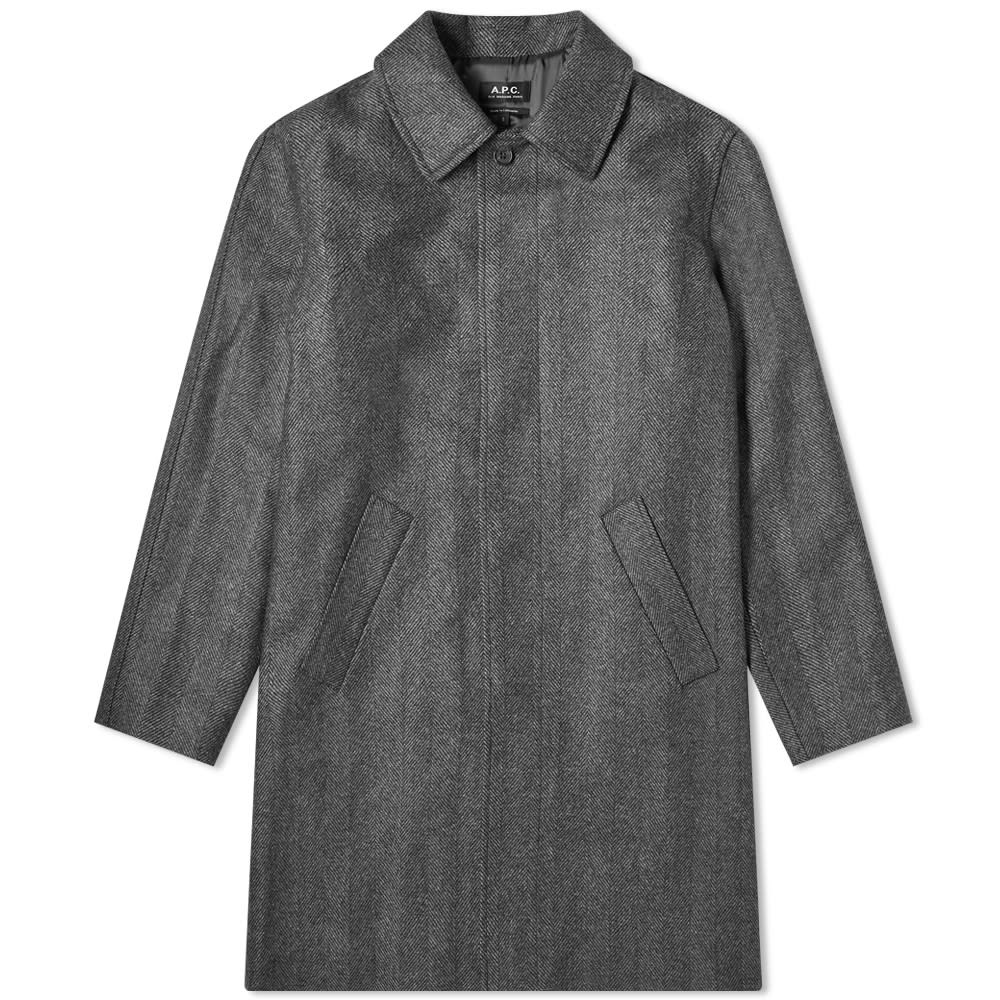 A.P.C. Pete Wool Chevron Mac - 1