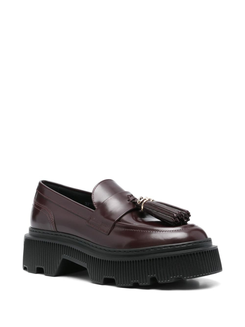 tassel-detail leather loafers - 2