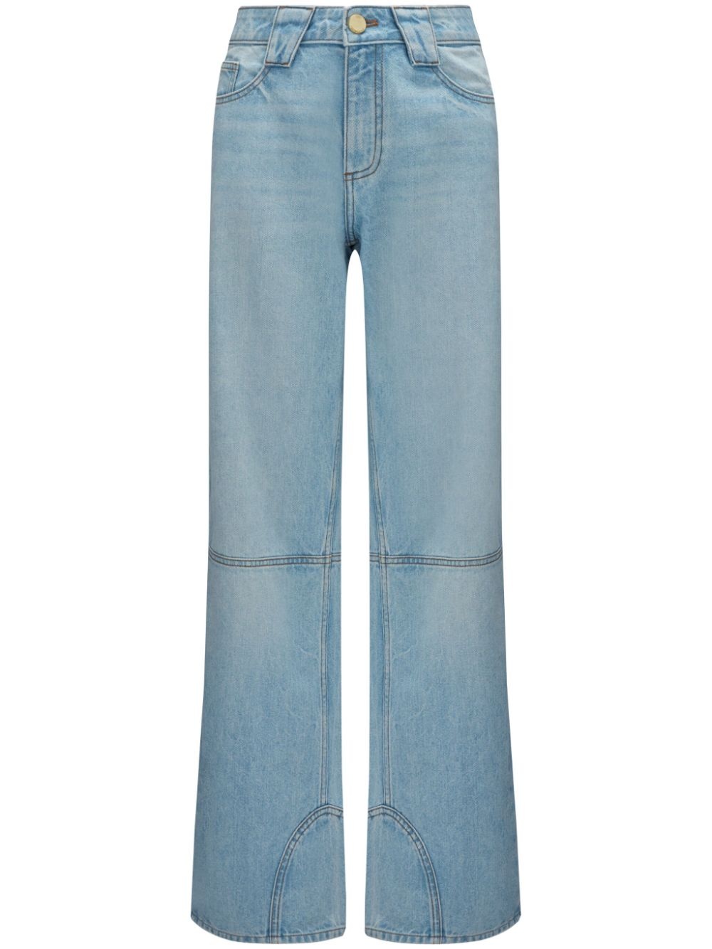 low-rise wide-leg jeans - 1