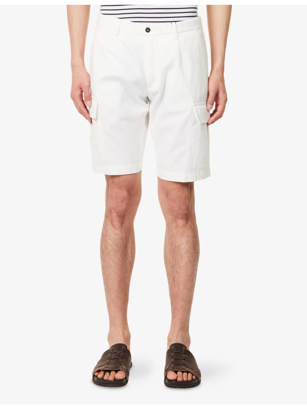 Regular-Fit Cotton Cargo Shorts - 3