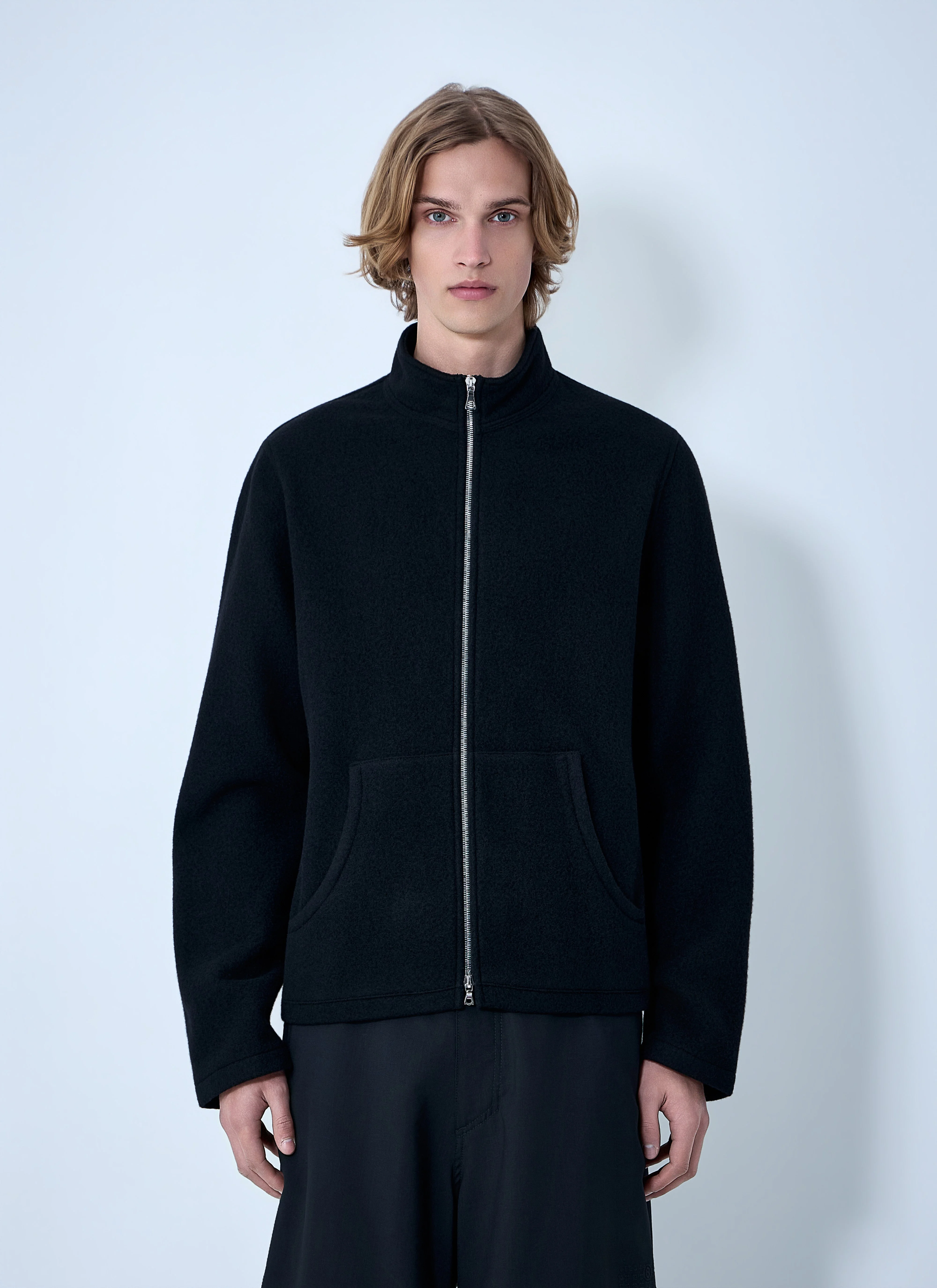 Rier Men Wool Zip-Up Jacket - 1