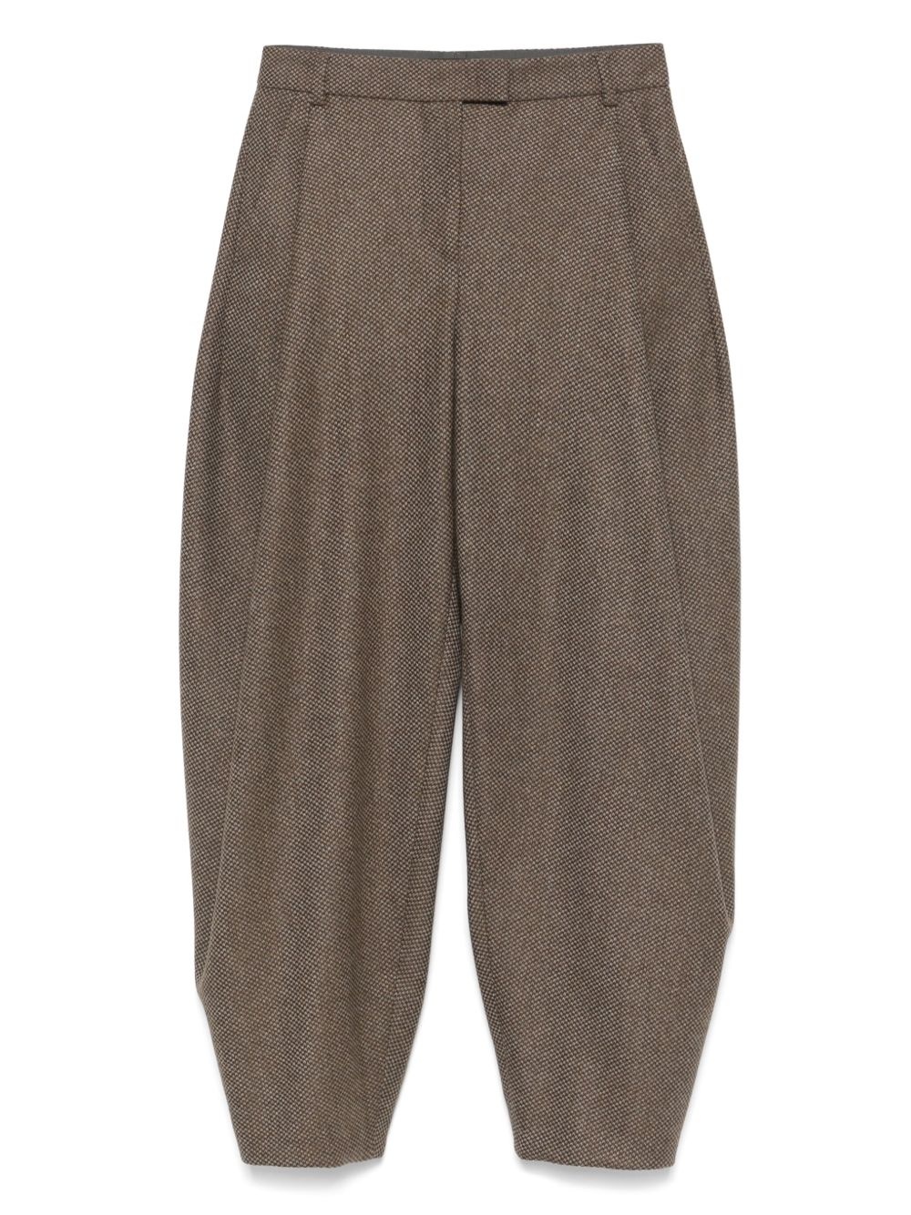 virgin wool-blend wide-leg trousers - 1